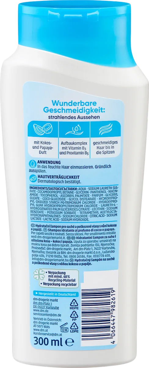 Balea Shampoo Feuchtigkeit, 300 ml, neu&ovp