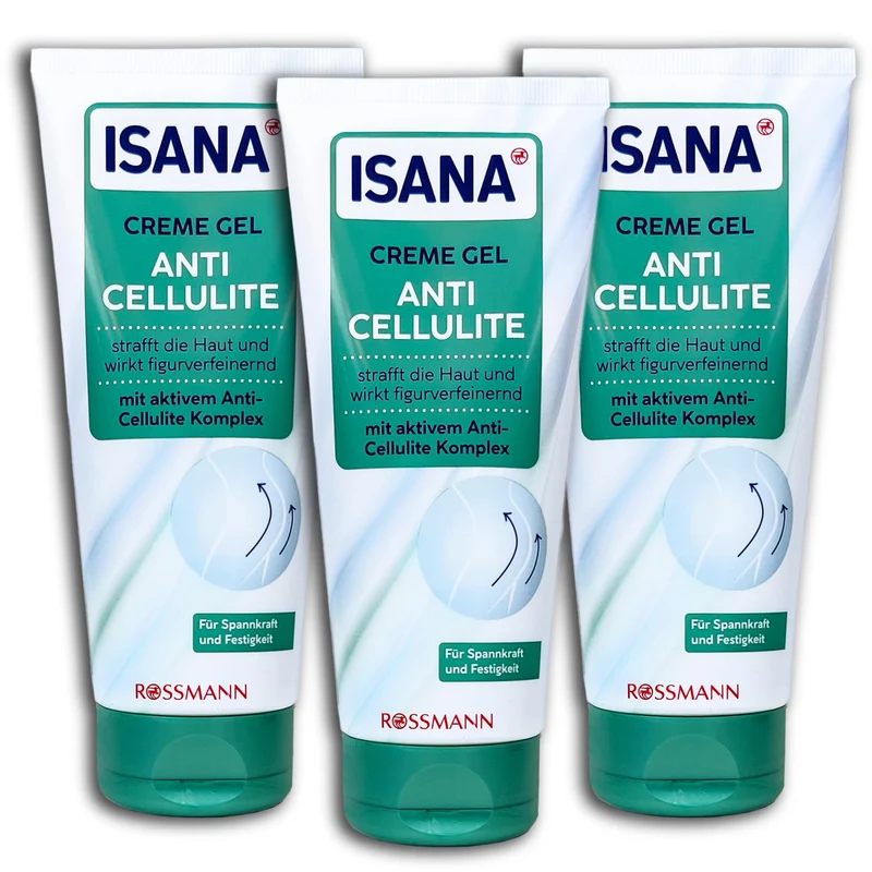 3 er Pack ISANA Creme Gel Anti-Cellulite 2 x 200 ml