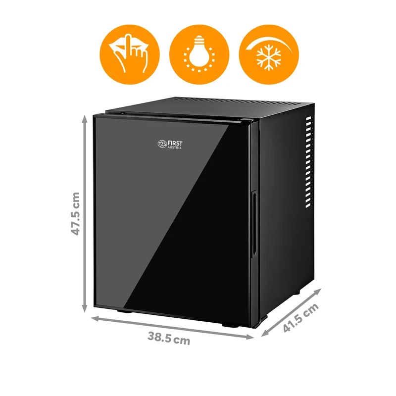 Minikühlschrank 30L – Glasfront Schwarz