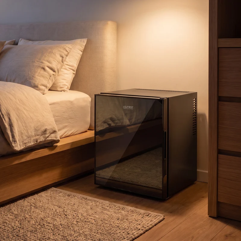 Minikühlschrank 30L – Glasfront Schwarz