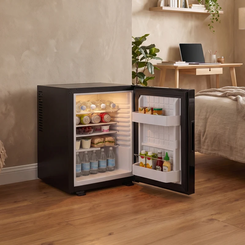 Minikühlschrank 30L – Glasfront Schwarz