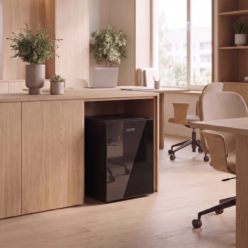 Minikühlschrank 30L – Glasfront Schwarz
