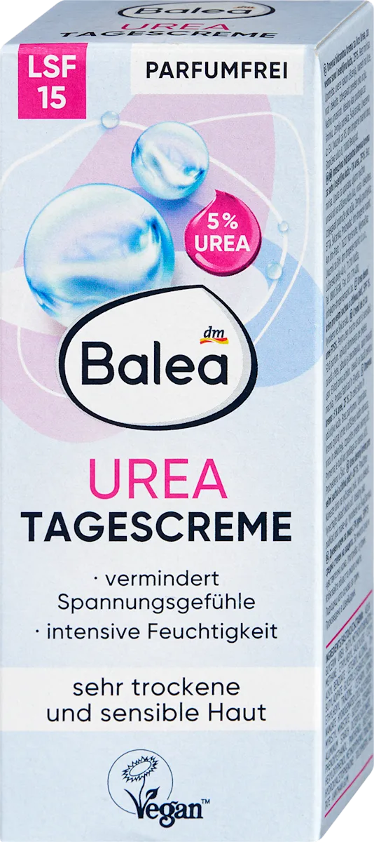 Balea Tagescreme Urea, 5%Urea, LSF 15, 50 ml, neu&ovp