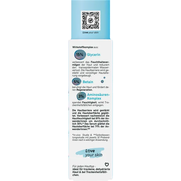 ISANA Glycerin Serum, 30 ml, Regenerierent und Feuchtigkeitsspendent - Ideal für trockene Haut