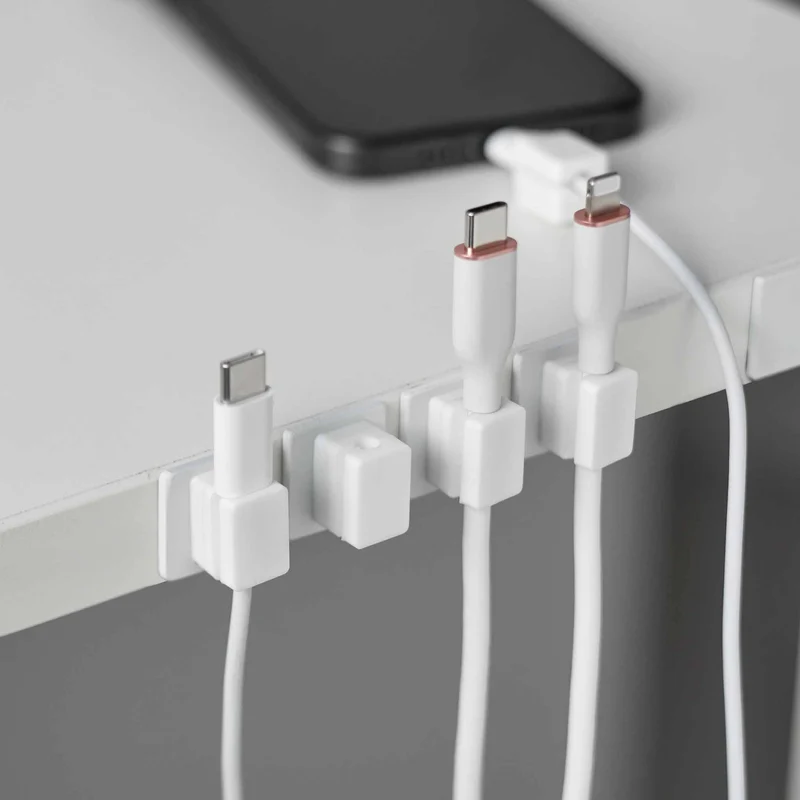 Magnetic Cable Holders with Base (Set of 5)