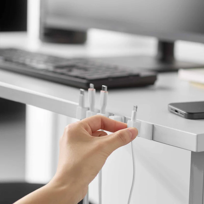 Magnetic Cable Holders with Base (Set of 5)