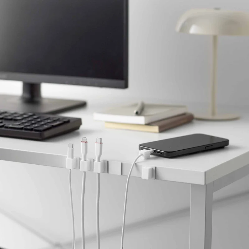 Magnetic Cable Holders with Base (Set of 5)