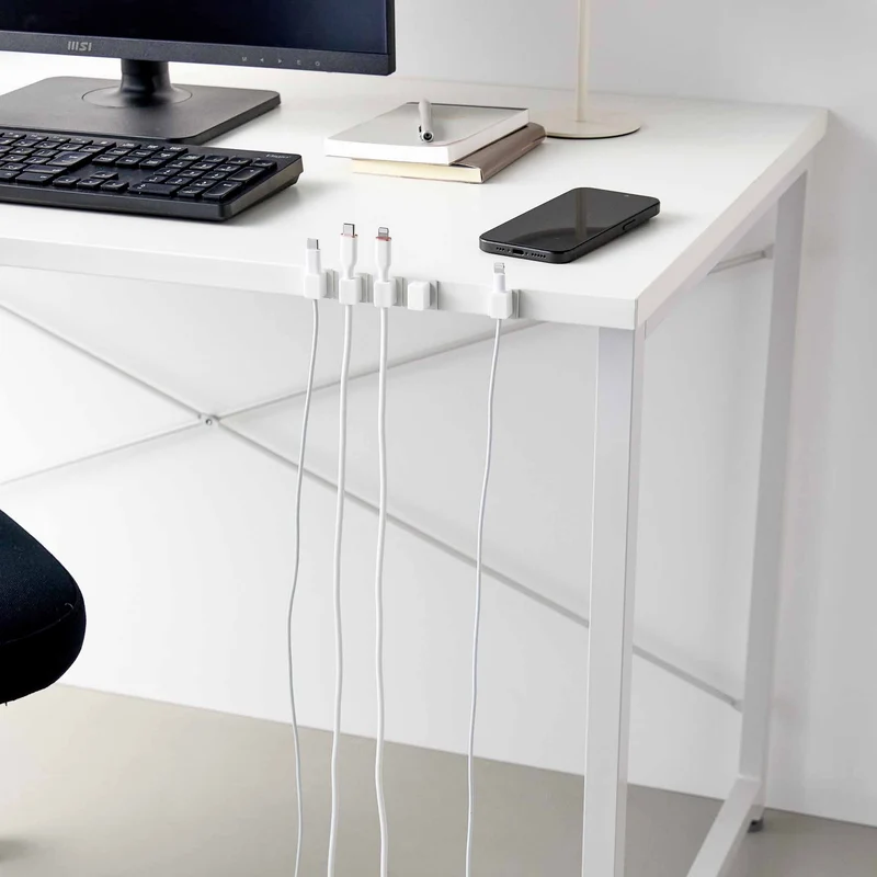 Magnetic Cable Holders with Base (Set of 5)