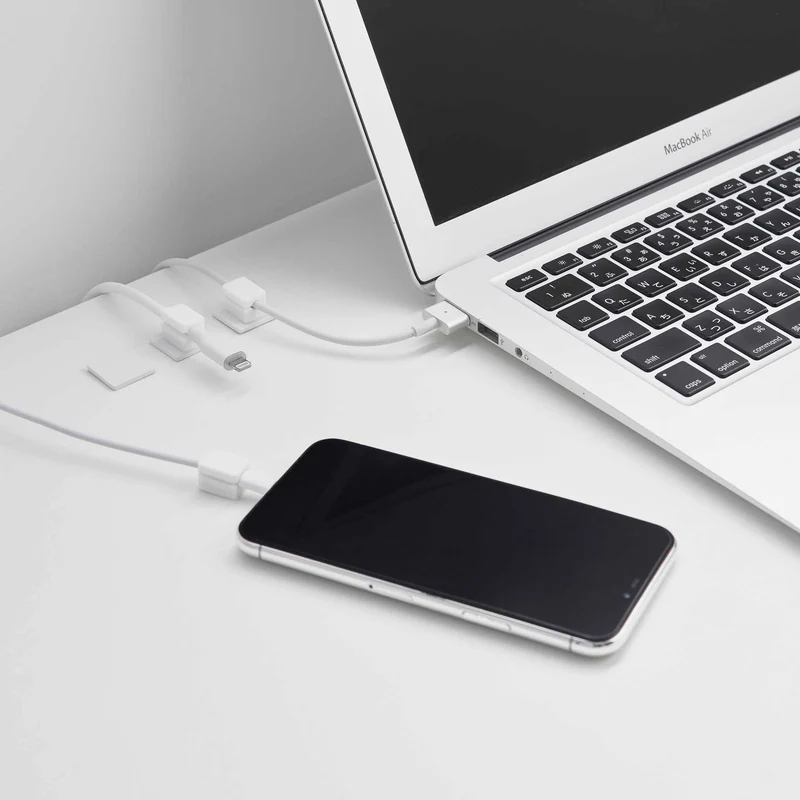 Magnetic Cable Holders with Base (Set of 5)