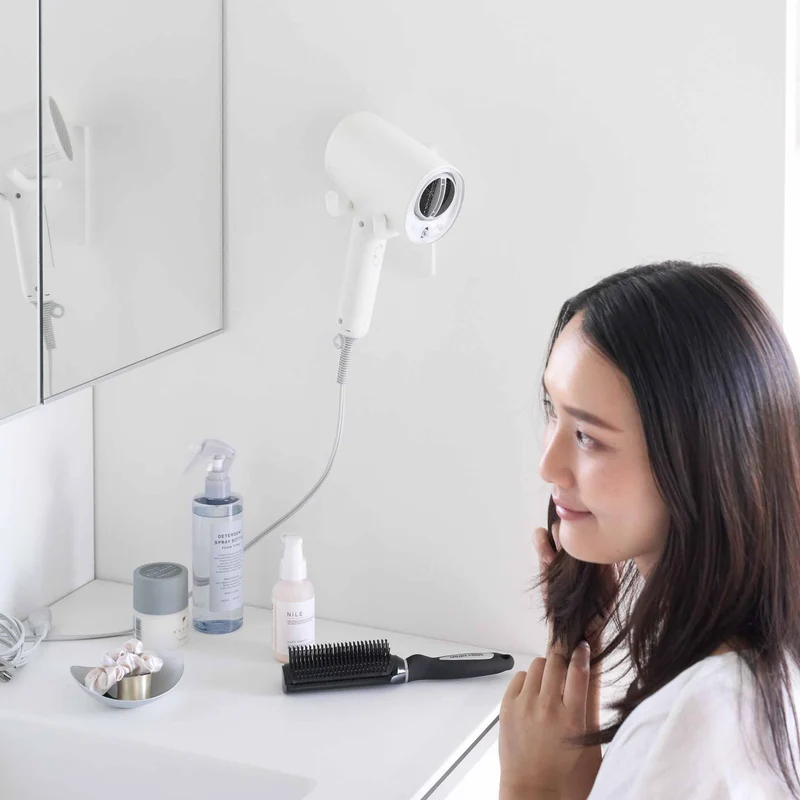 Adjustable Wall-Mounted Hair Dryer Holder