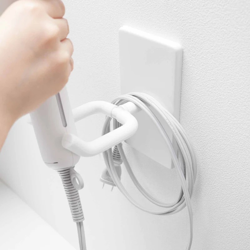 Adjustable Wall-Mounted Hair Dryer Holder