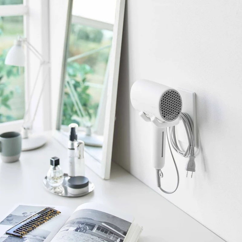 Adjustable Wall-Mounted Hair Dryer Holder