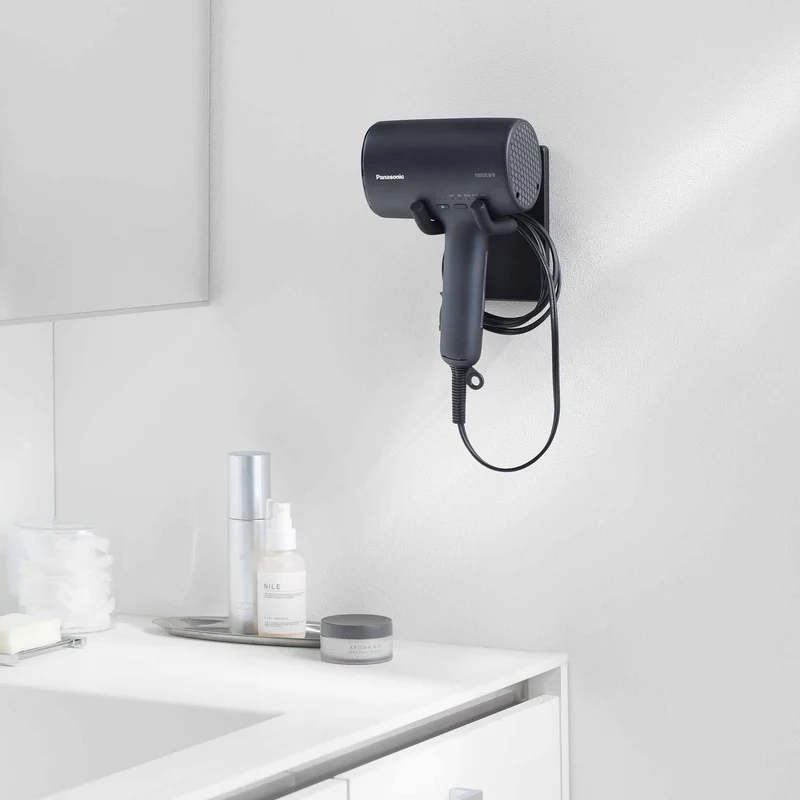 Adjustable Wall-Mounted Hair Dryer Holder