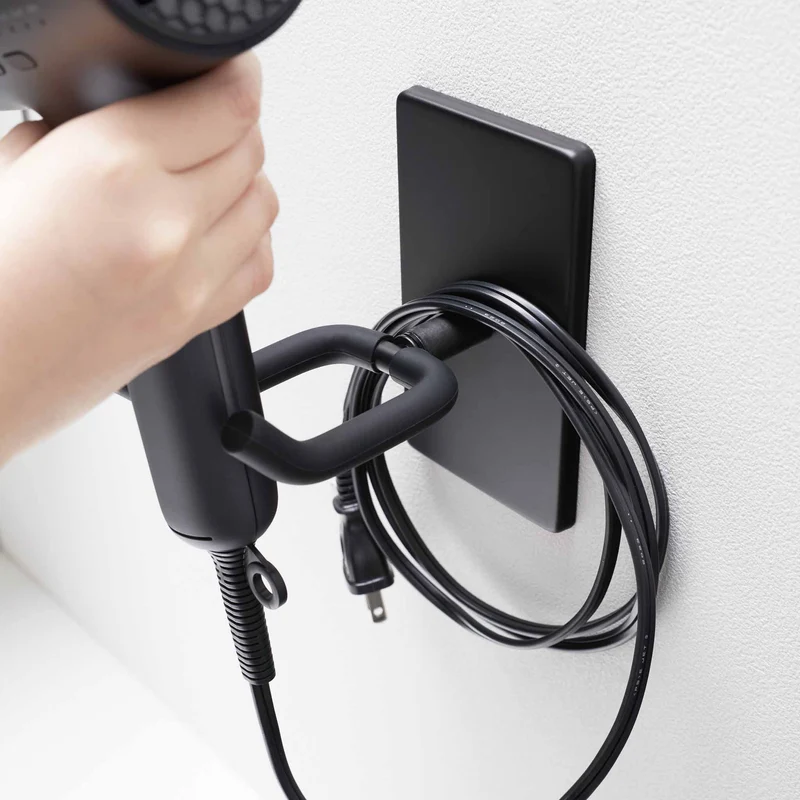 Adjustable Wall-Mounted Hair Dryer Holder