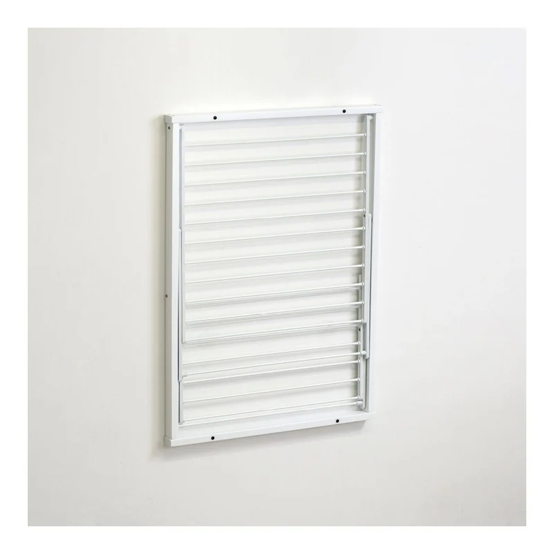 Arredamenti Italia Wandmontierter Kleiderständer, Holz, weiß, APERTO:P63 x L69 x H80 cm, CHI.: P3 x L69 x H95 cm