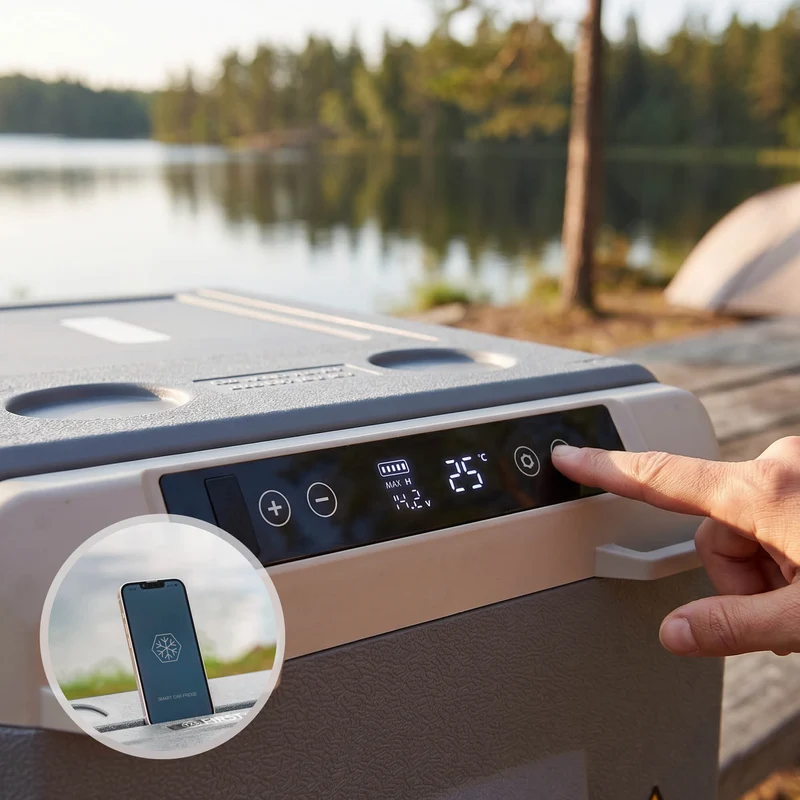 Kompressor-Kühlbox 40L, Touch-Display, Bluetooth-App