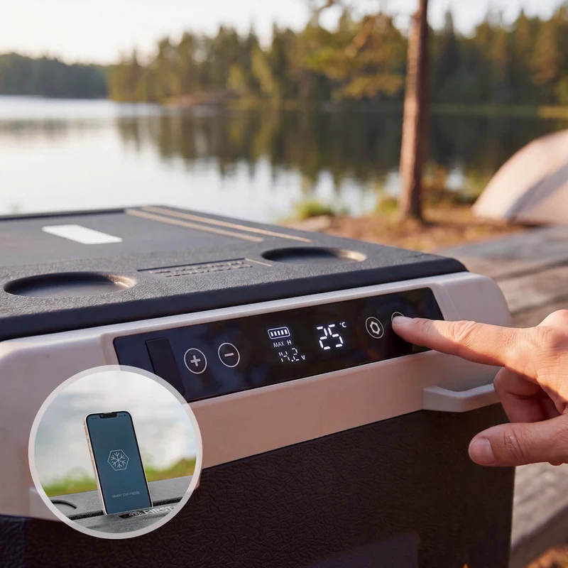 Kompressor-Kühlbox 40L, Touch-Display, Bluetooth-App