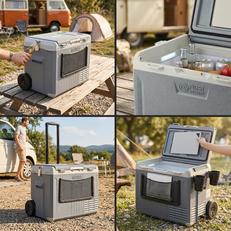 Kompressor-Kühlbox 40L, Touch-Display, Bluetooth-App