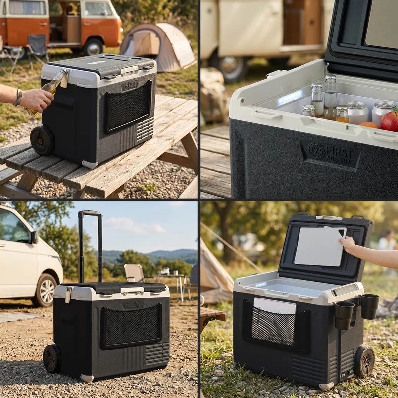 Kompressor-Kühlbox 40L, Touch-Display, Bluetooth-App
