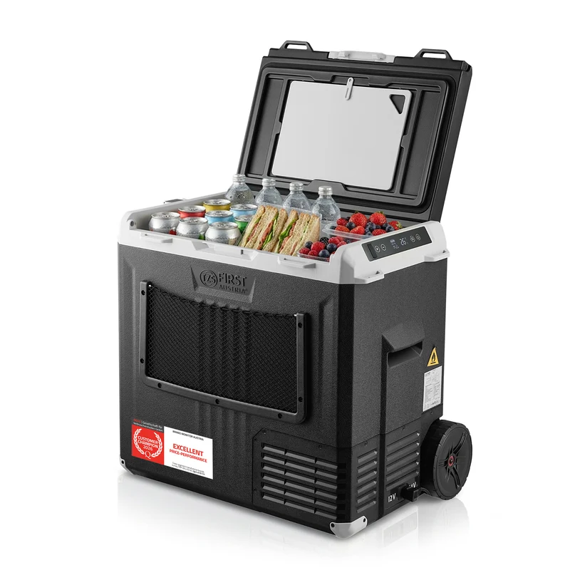 Kompressor-Kühlbox 50L, mit App-Steuerung, Trolleyfunktion