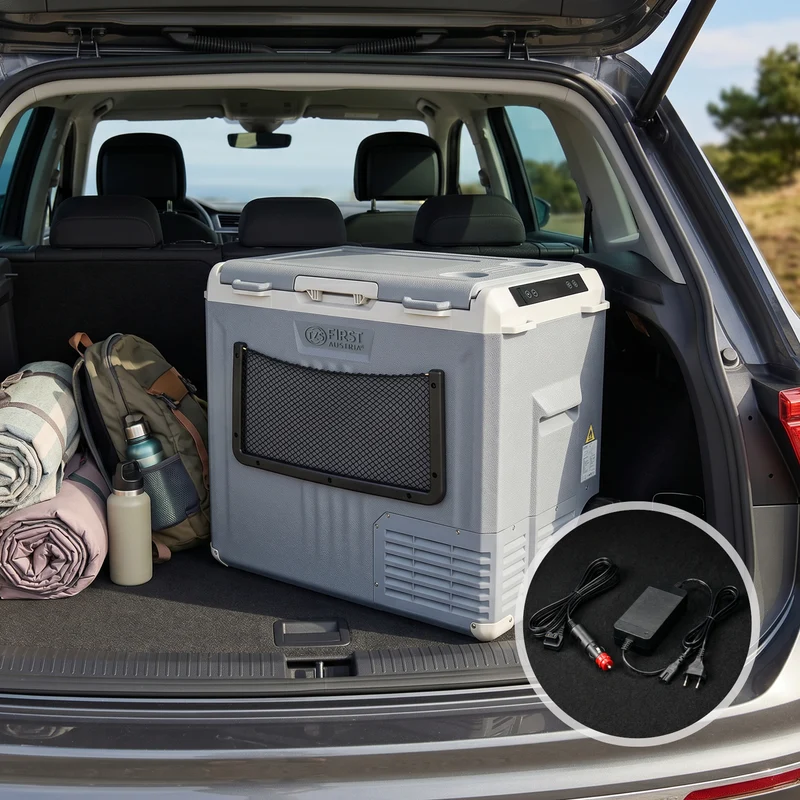 Kompressor-Kühlbox 50L, mit App-Steuerung, Trolleyfunktion