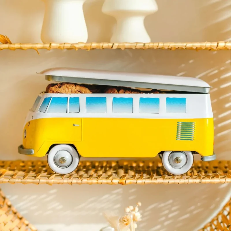 Volkswagen VW T1 Bus Bulli Collection Keks-/Aufbewahrungsdose aus Metall, neu