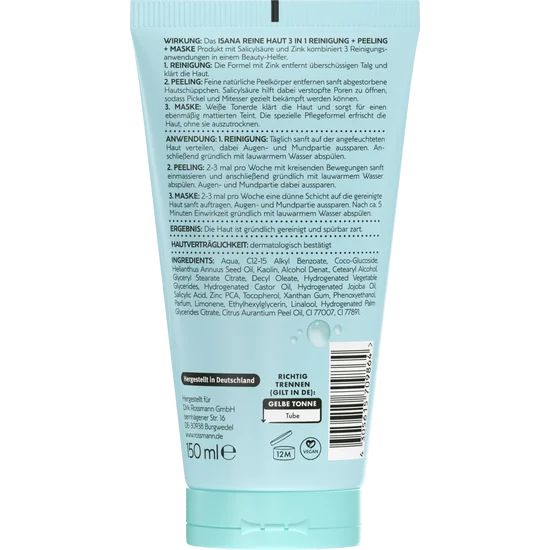 ISANA reine Haut 3in1 Anti-Pickel Hautverbesserung, 150 ml, neu&ovp