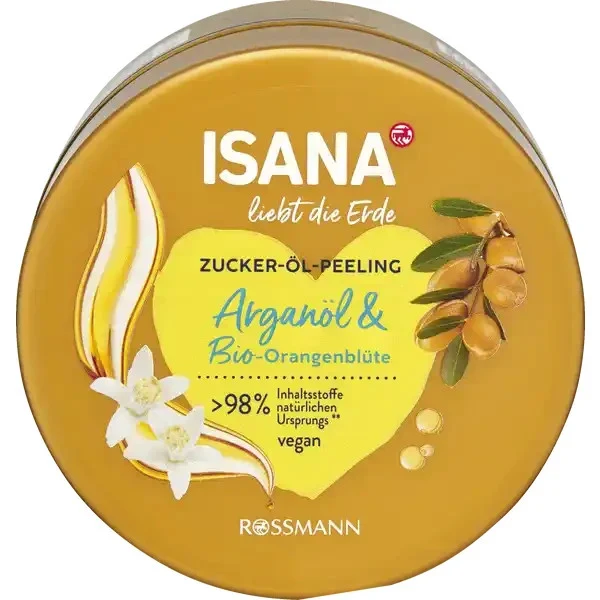 ISANA liebt die Erde, Zucker-Öl-Peeling Arganöl, 230 ml, neu&ovp
