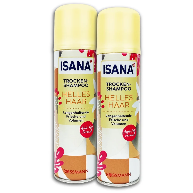ISANA MED 2er Pack ISANA Trockenshampoo Helles Haar 2x 200ml