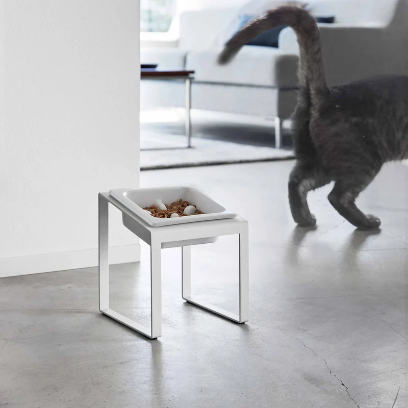Angled Slow Feeder Pet Food Bowl Stand
