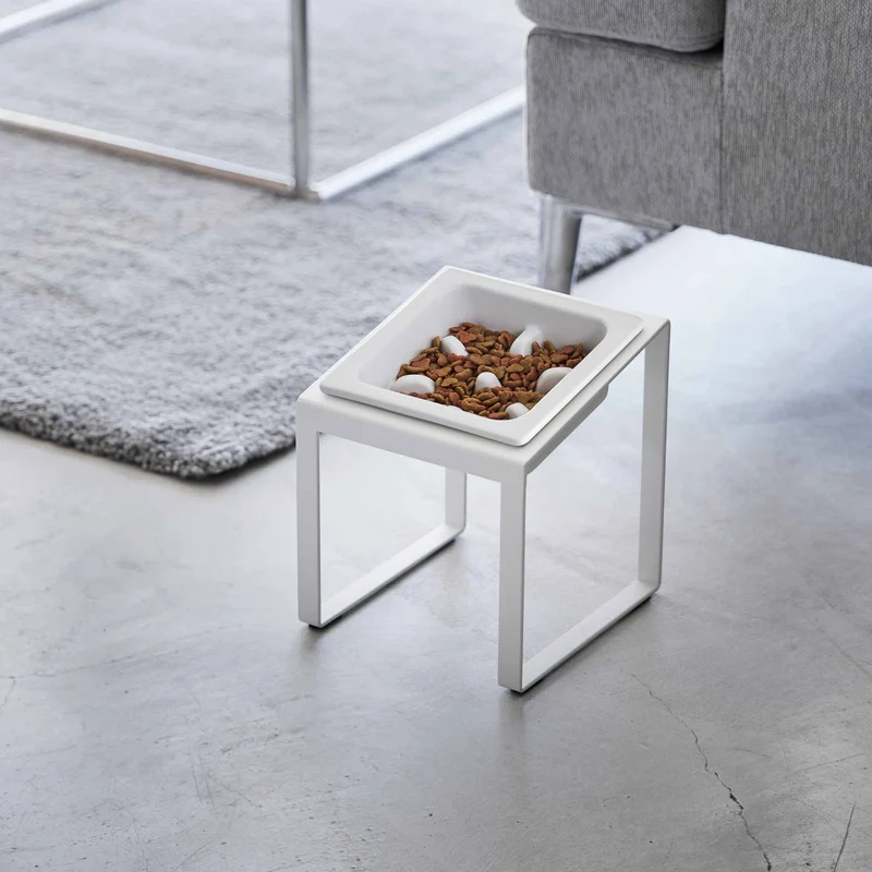 Angled Slow Feeder Pet Food Bowl Stand