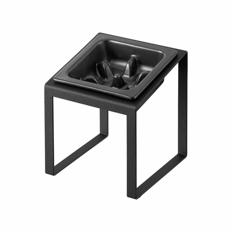 Angled Slow Feeder Pet Food Bowl Stand