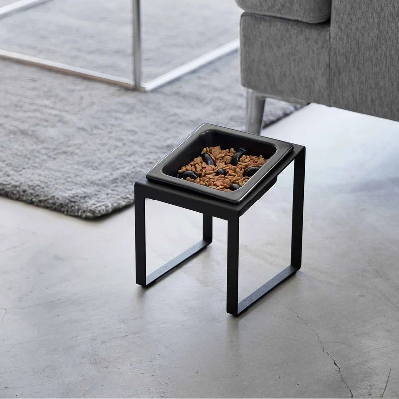 Angled Slow Feeder Pet Food Bowl Stand