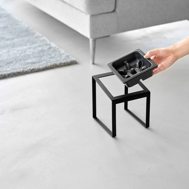 Angled Slow Feeder Pet Food Bowl Stand