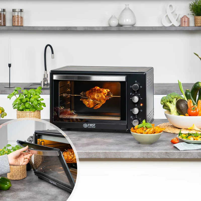 Mini-Backofen 45L, 2000W, Umluft