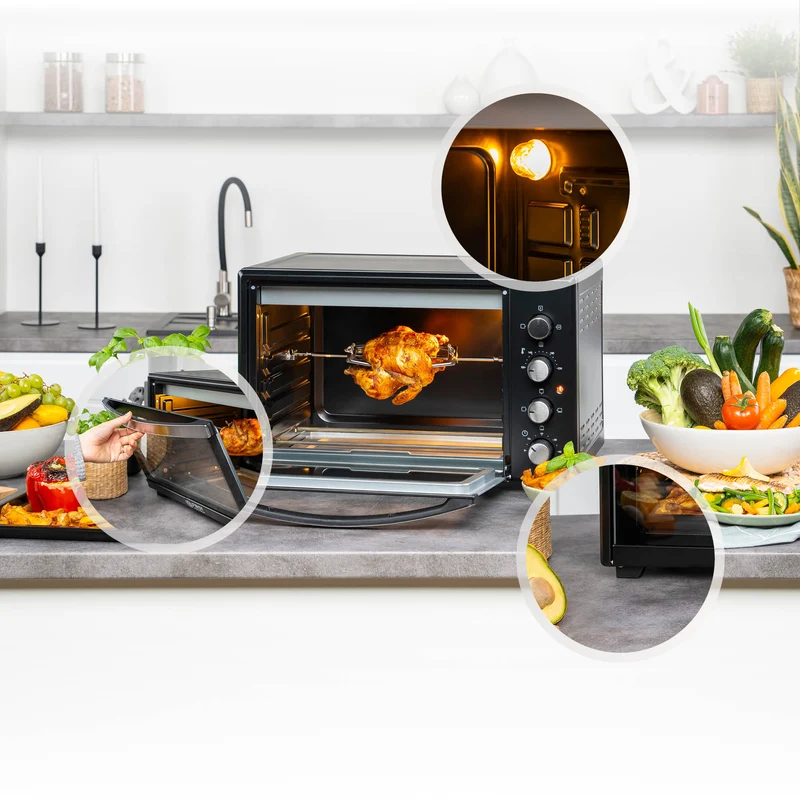 Mini-Backofen 45L, 2000W, Umluft