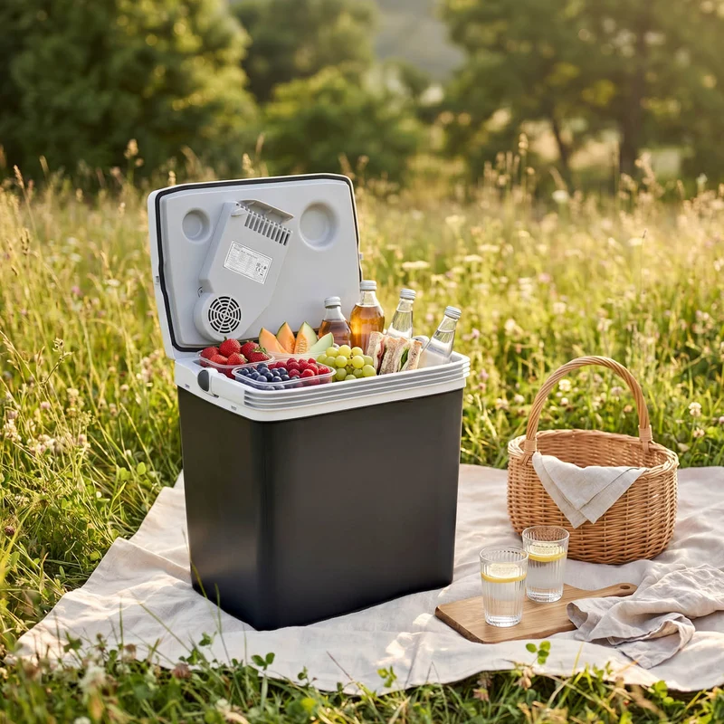 Thermoelektrische Kühlbox 32L, Kühlen & Wärmen, 3-fach Stromversorgung