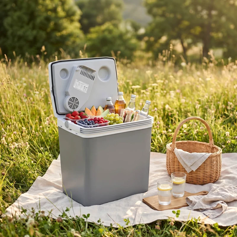Thermoelektrische Kühlbox 32L, Kühlen & Wärmen, 3-fach Stromversorgung