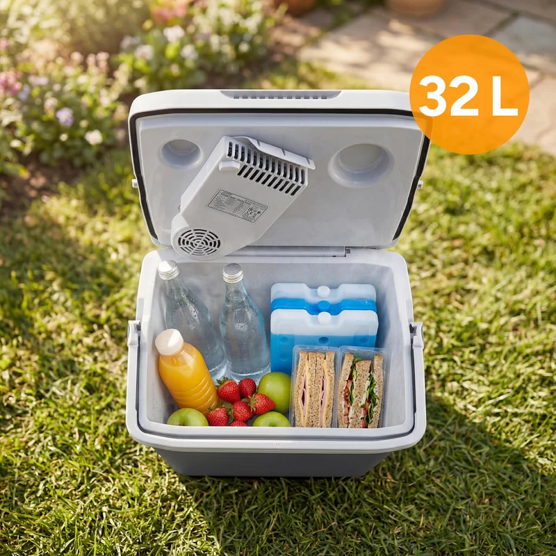 Thermoelektrische Kühlbox 32L, Kühlen & Wärmen, 3-fach Stromversorgung