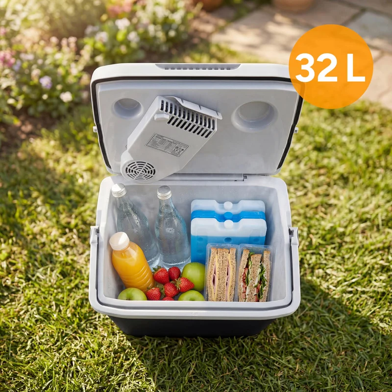 Thermoelektrische Kühlbox 32L, Kühlen & Wärmen, 3-fach Stromversorgung