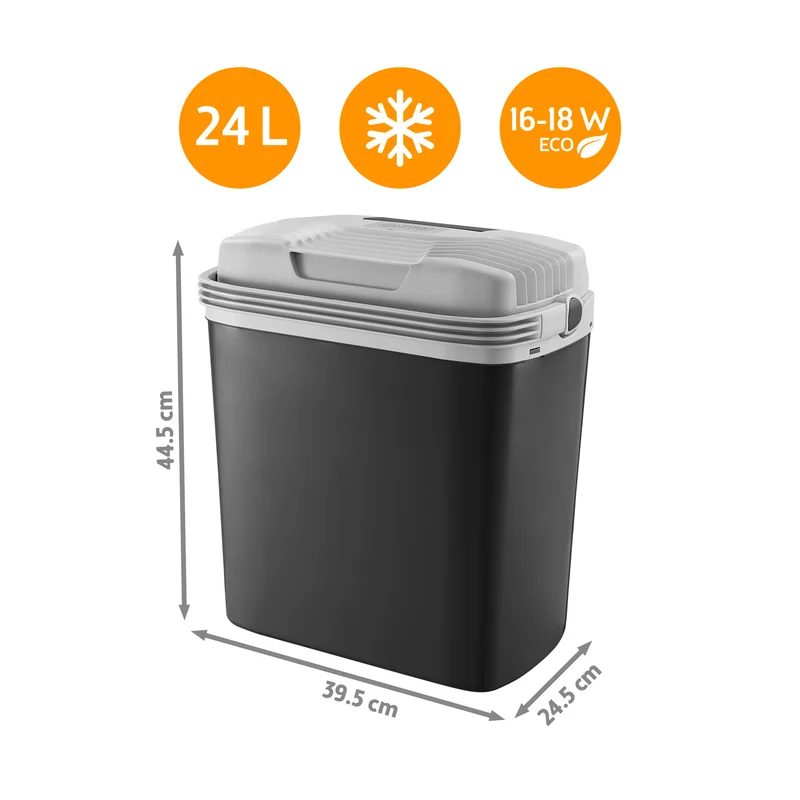 Thermoelektrische Kühlbox 24L, Kühlen & Wärmen, 3-fach Stromversorgung