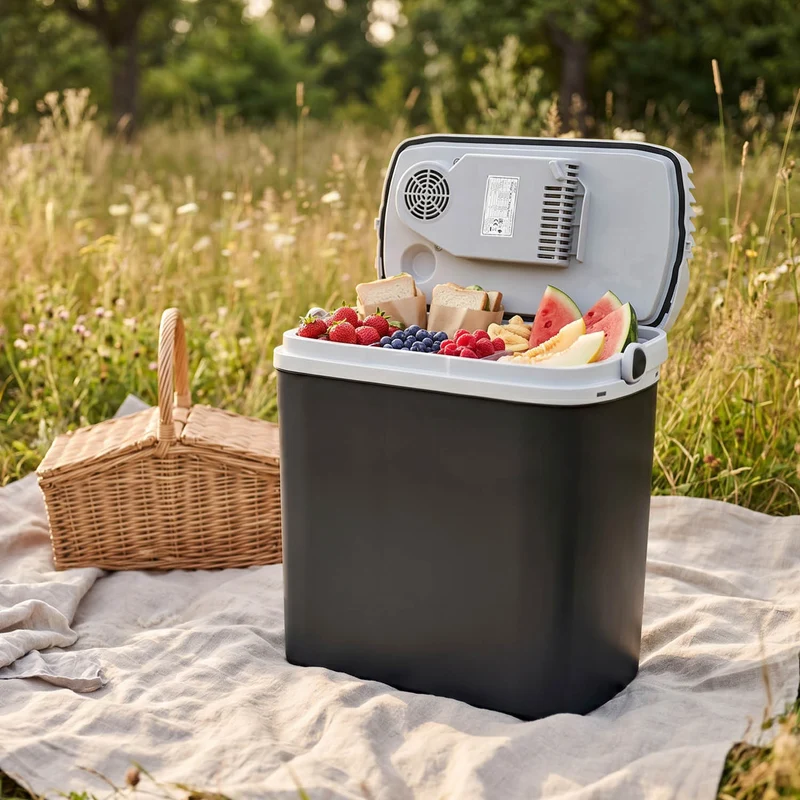 Thermoelektrische Kühlbox 24L, Kühlen & Wärmen, 3-fach Stromversorgung