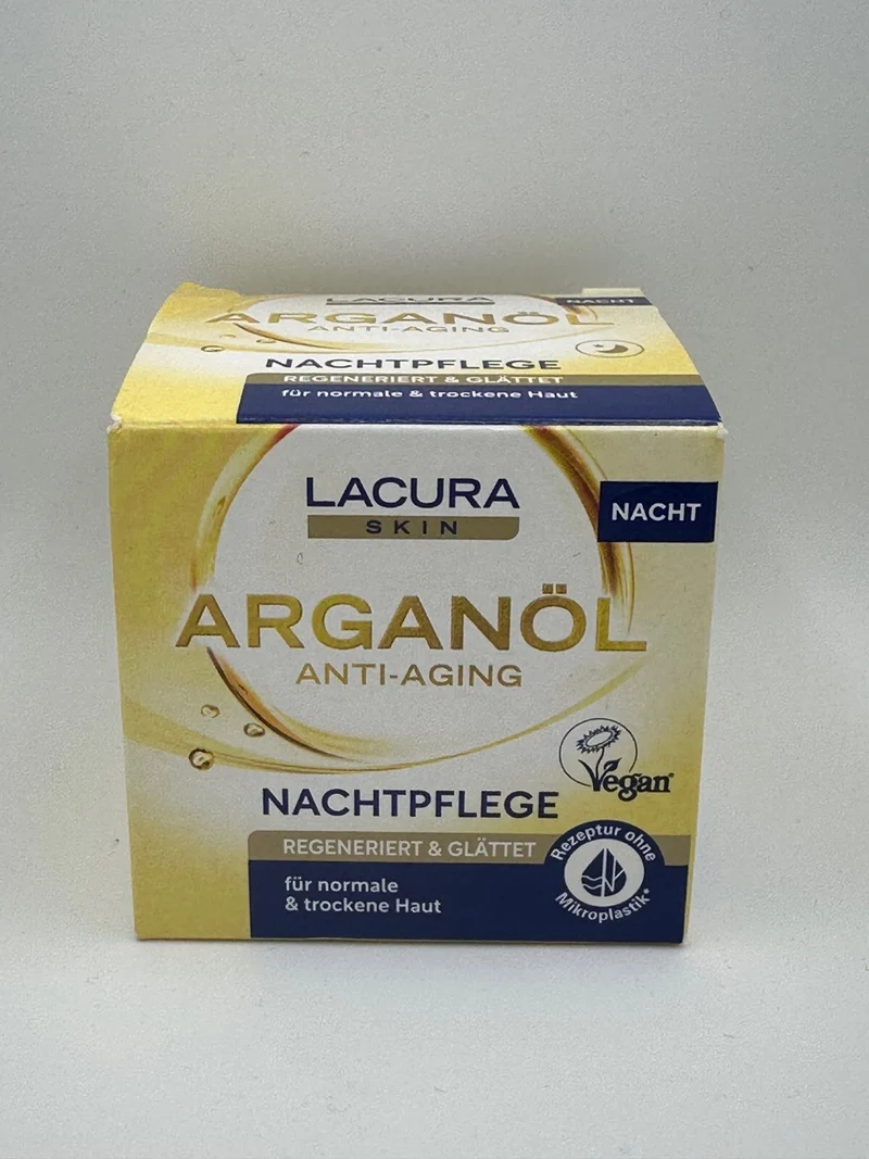 Lacura Skin Arganöl Anti-Aging Nachtpflege Creme, 1x50ml, Neu