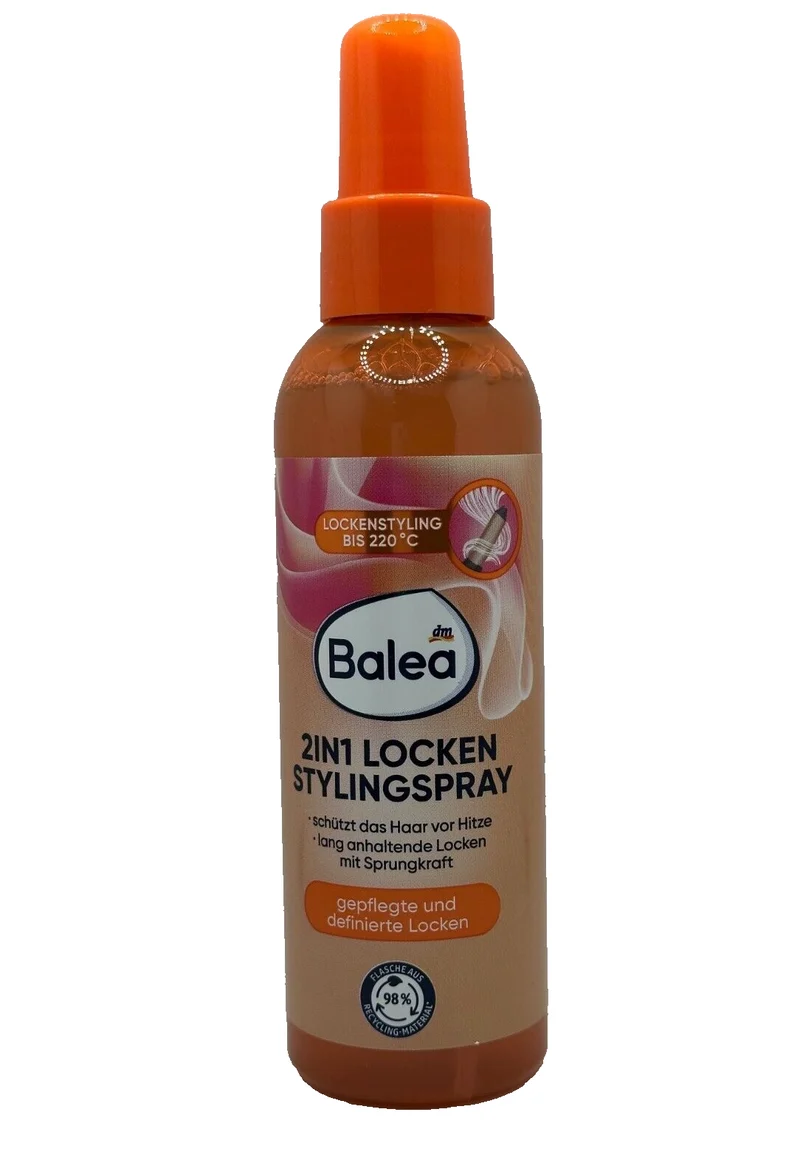 Balea 2in1, Hitzeschutz-, Locken- & Stylingspray, 150ml, Neu