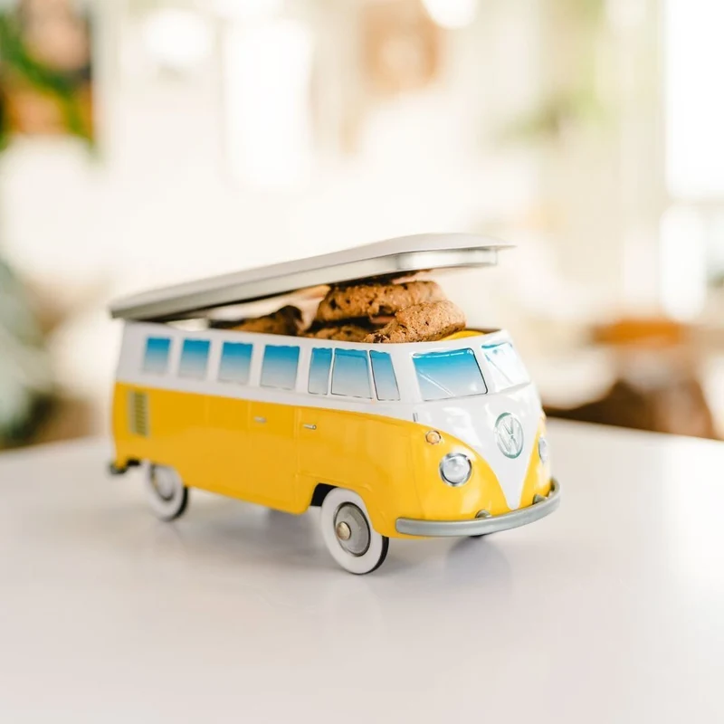Volkswagen VW T1 Bus Bulli Collection Keks-/Aufbewahrungsdose aus Metall, neu