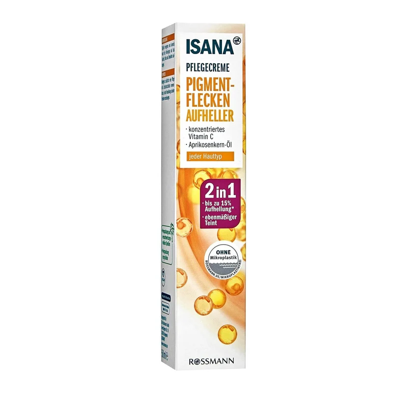 ISANA Pigmentflecken Aufheller Pflegecreme, für jeden Hauttyp. 50ml, Neu&OVP
