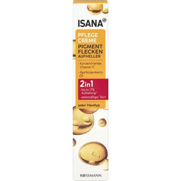 ISANA Pigmentflecken Aufheller Pflegecreme, für jeden Hauttyp. 50ml, Neu&OVP