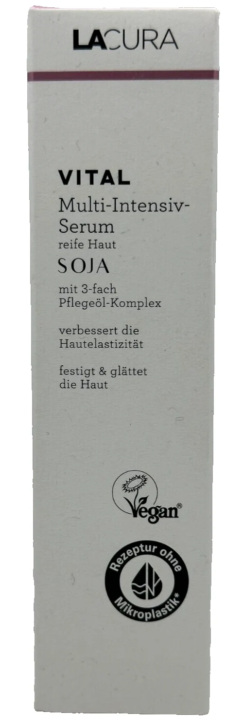 LACURA Skin Vital Soja Multi Intensiv Serum, 3-fach Öl-Komplex, Vegan, 30ml, neu