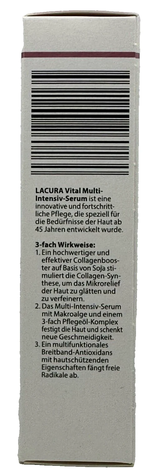 LACURA Skin Vital Soja Multi Intensiv Serum, 3-fach Öl-Komplex, Vegan, 30ml, neu