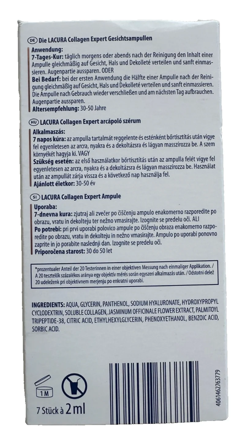 Lacura Skin Collagen Expert Gesichtsampullen, Anti-Falten, 7x2 ml, neu&ovp
